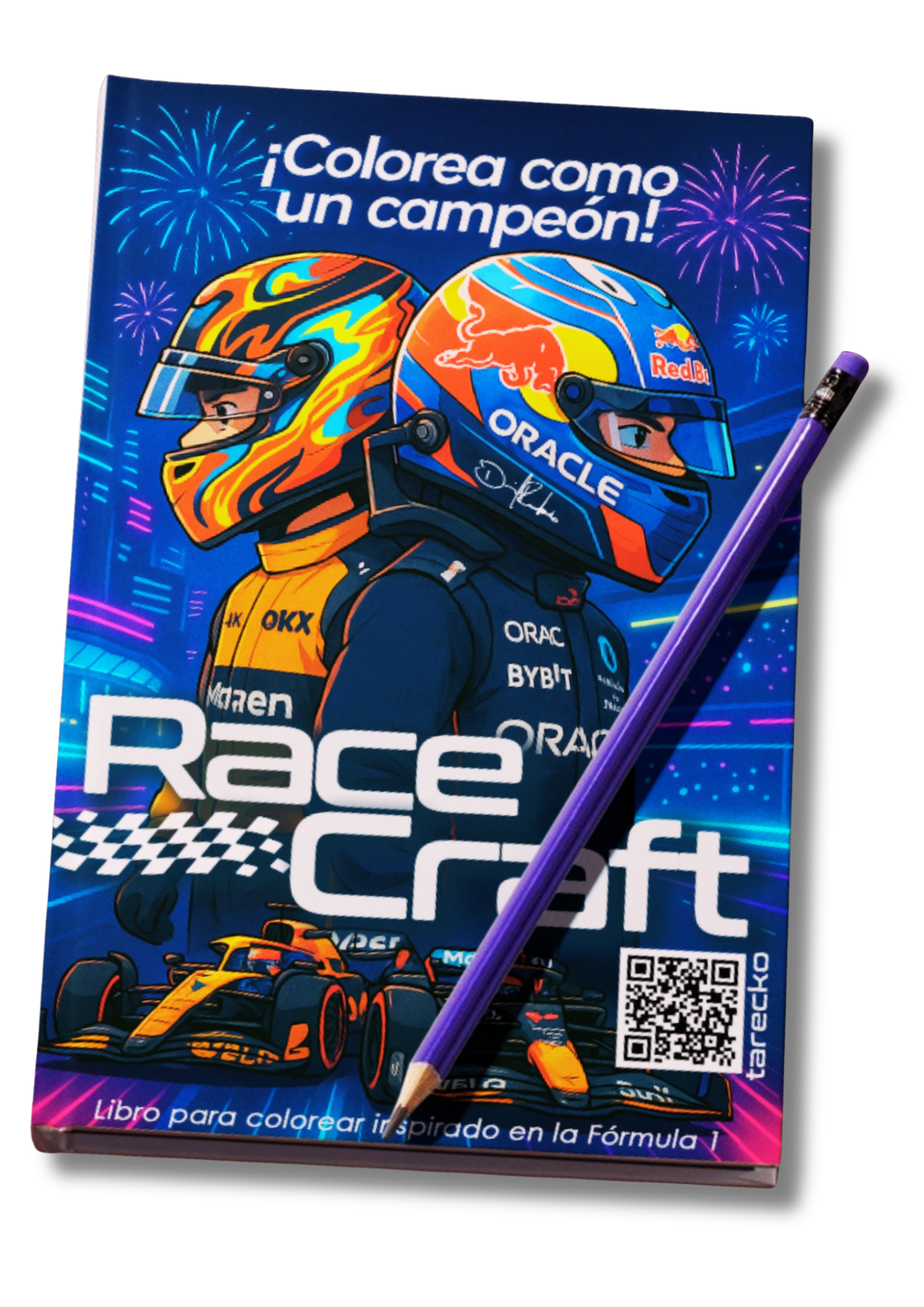 F1 Book libro para colorear inspirado en la Formula Uno